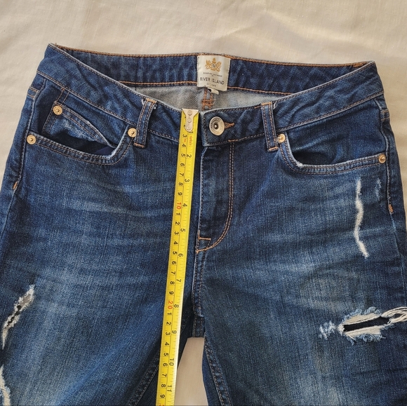 RIVER ISLAND Skinny Distressed Jeans - Picture 6 of 9